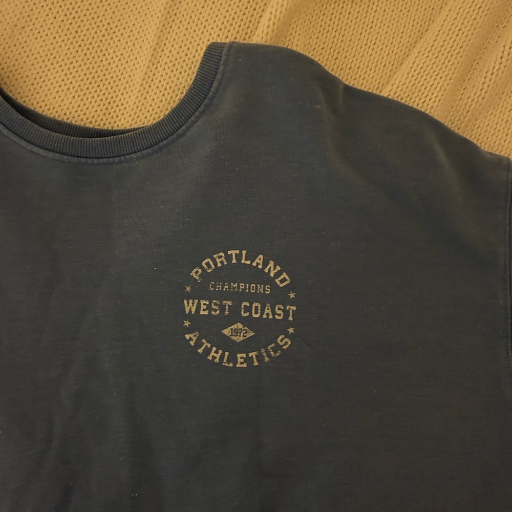 Garage Dark Gray Sweatshirt with Gold Print